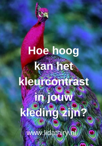 Hoe hoog kan het kleurcontrast in jouw kleding zijn?