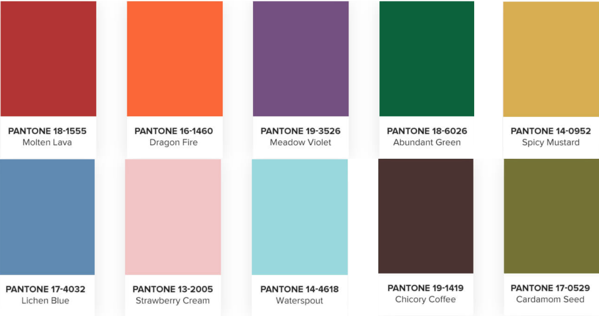 De Modekleuren Herfst-Winter 2022-2023 volgens Pantone