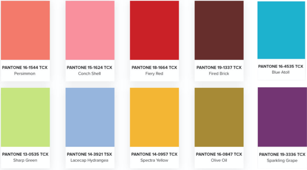 Modekleuren Herfst-Winter 2023-2024 – Pantone